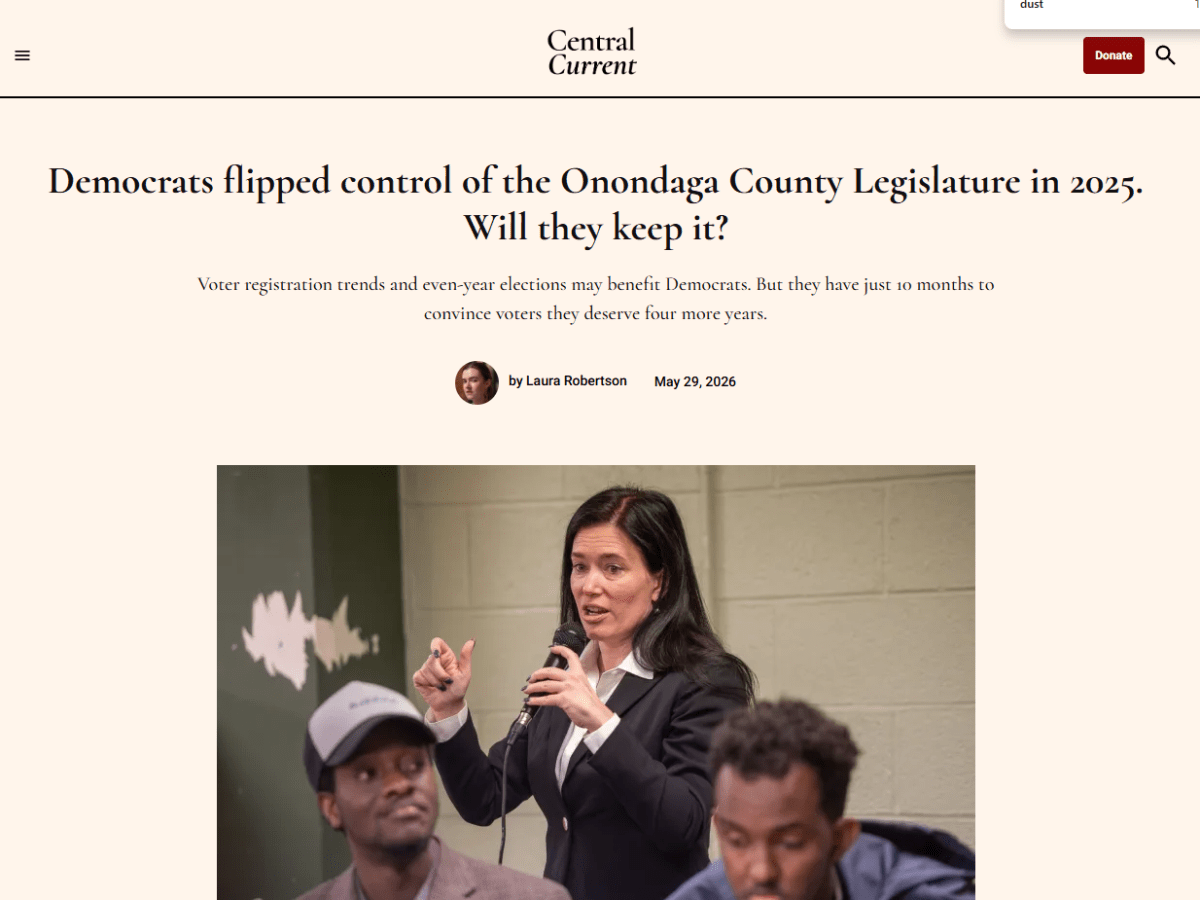Democrats flipped control of the Onondaga County Legislature in 2025. Will they keep it? – Central&nbsp;Current