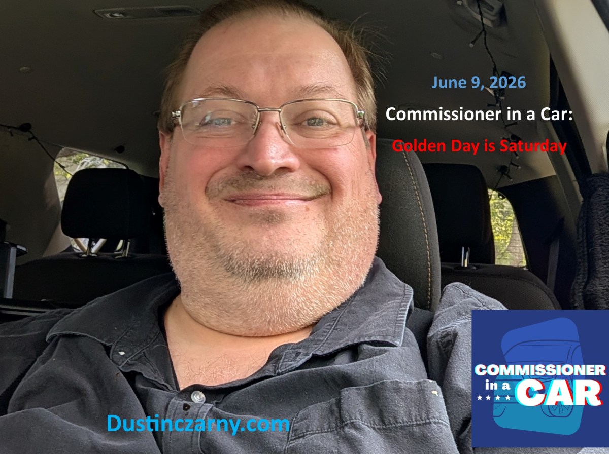 Commissioner in the Car: Golden Day is&nbsp;Saturday