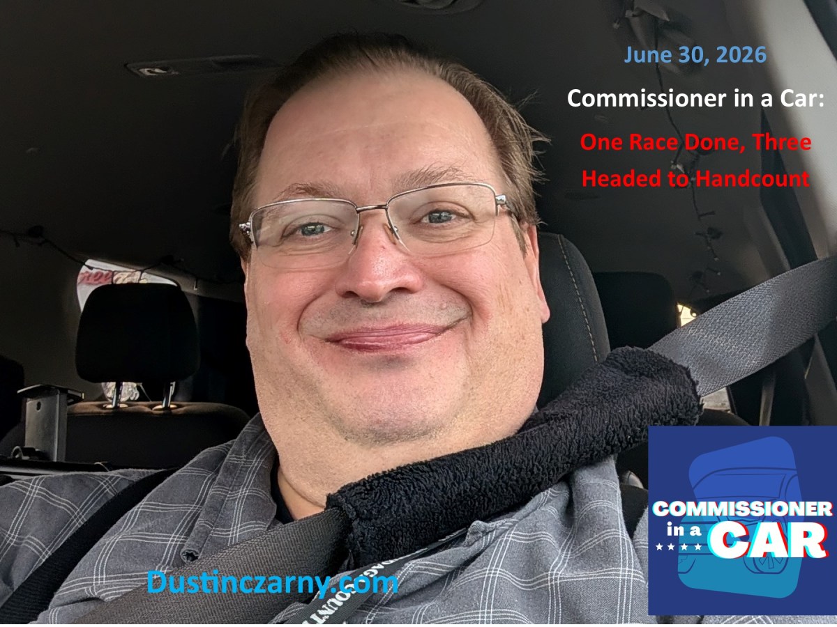 Commissioner in the Car: One Race Done, Three Headed to Hand&nbsp;Count