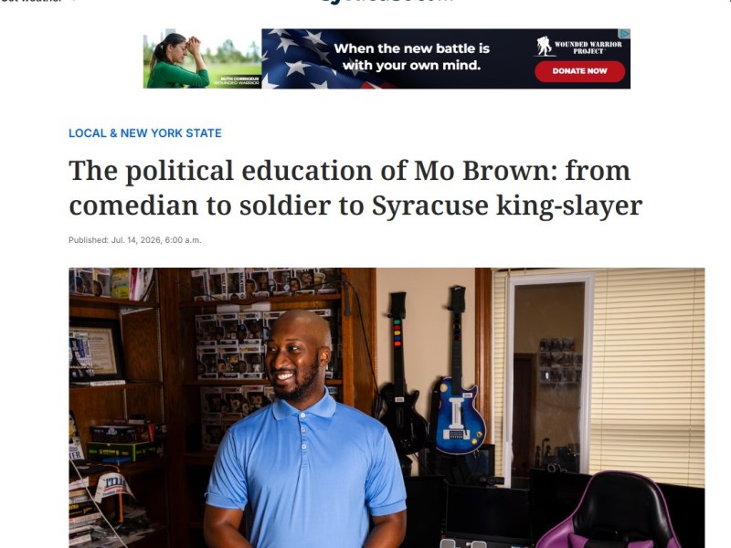 The political education of Mo Brown: from comedian to soldier to Syracuse king-slayer&nbsp;–